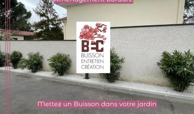 Aménagement de bordure par paysagiste à L'Arbresle